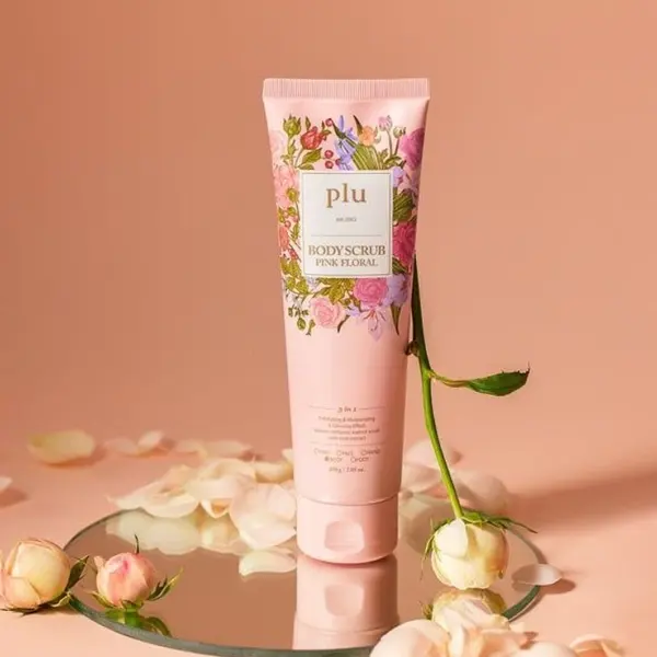plu Body Scrub Pink Floral 200g - EmpressKorea