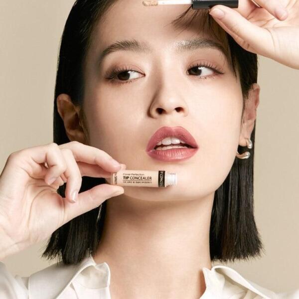 the SAEM Cover Perfection Tip Concealer SPF 28 PA++ (4 Colors) 6.5g - EmpressKorea