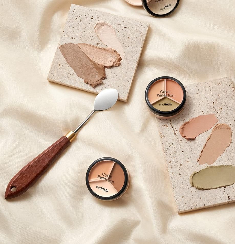 the SAEM Cover Perfection Triple Pot Concealer (2 Colors) 4.5g - EmpressKorea