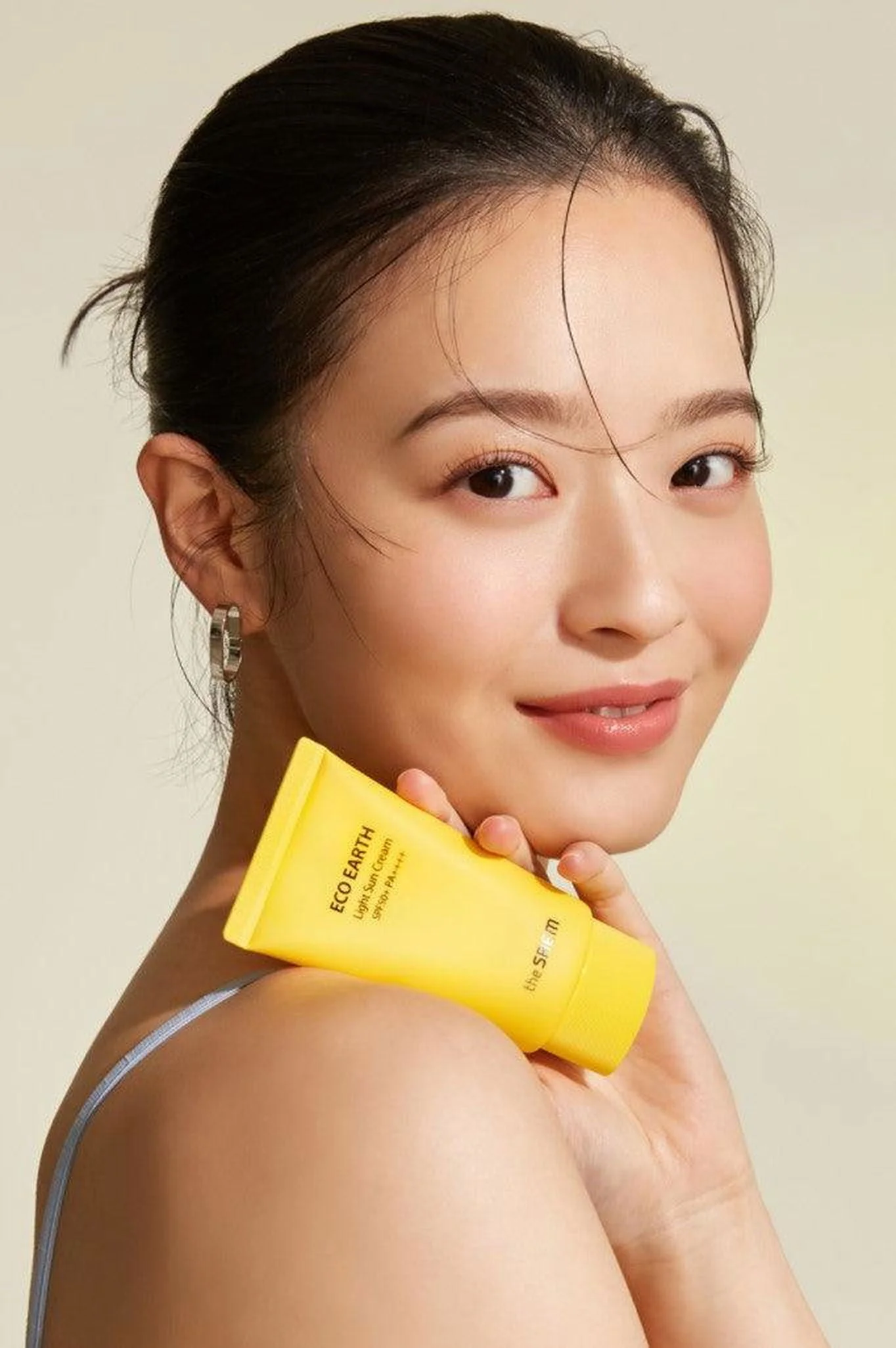 the SAEM Eco Earth Light Sun Cream SPF 50+ PA++++ 50g*2ea - EmpressKorea