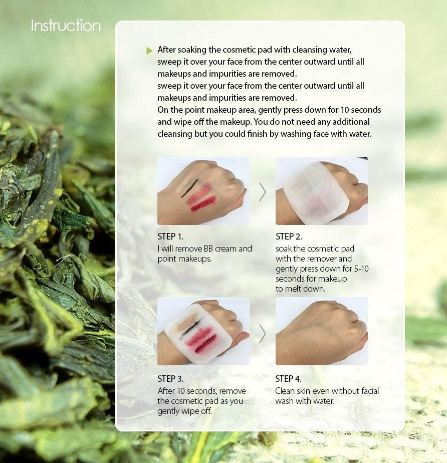 the SAEM Healing Tea Garden Green Tea Cleansing Water 300ml - EmpressKorea