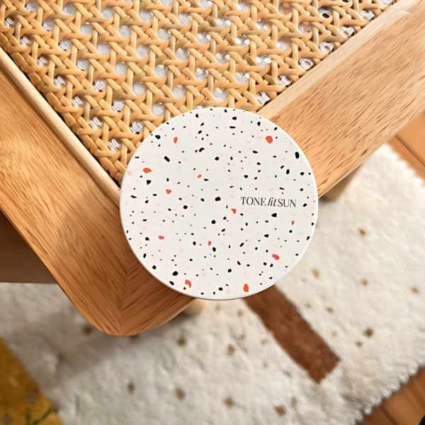 TONE fIt SUN Vegan Padefree Pinbe Terrazzo Cushion SPF50+ PA++++ 12g