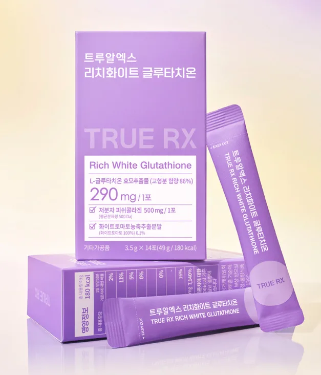 TRUE RX Clio High-Purity, High-Content Rich White Glutathione Powder 3.5g*14sticks - Image 4