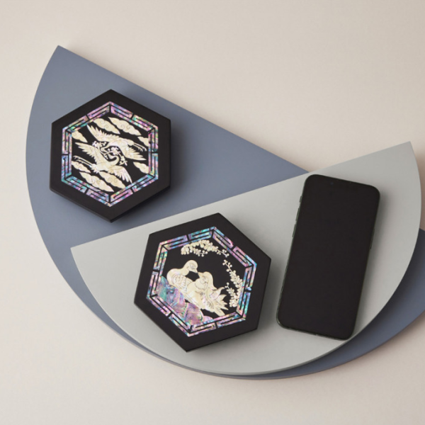 K-Heritage Mother-of-pearl Lacquerware High-Speed ​​Wireless Charger - Collectibles & Memorabilia - SKU: EK214057