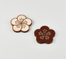 K-Heritage Plum Blossom Pattern Coaster Wood Magnet - Collectibles & Memorabilia - SKU: EK213994