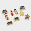 "meta_description": "Korean Souvenir Badge: Celebrate Gyeongbokgung's iconic beauty in style.",