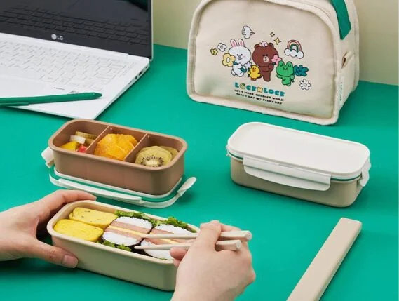 LocknLock Daily Line Friends Cotton 3-Tier Lunch Box - Image 2