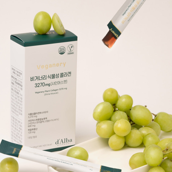 Veganery by d'Alba Plant Collagen 3270mg [Shine Muscat] 20g*14pcs