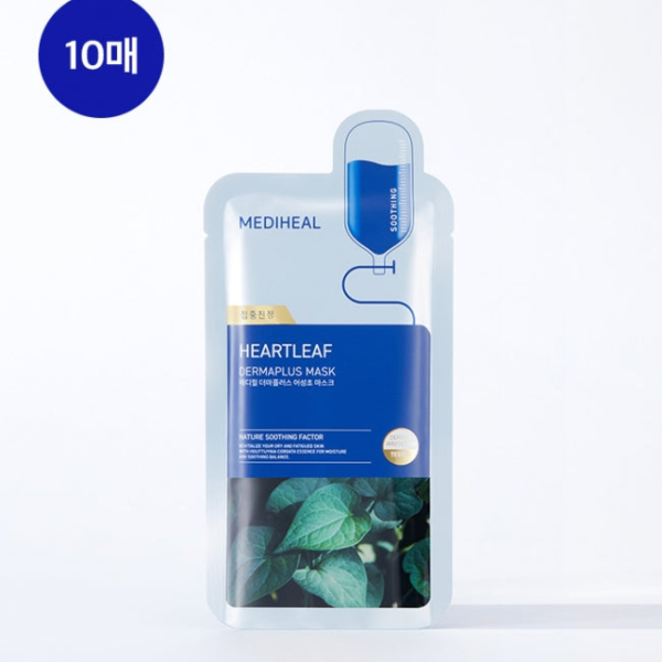 MEDIHEAL Dermaplus Heartleaf Mask 22ml*10packs