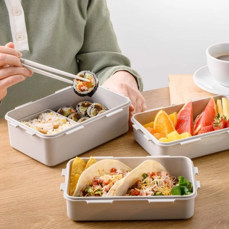 LocknLock Daily Cotton Dosilock Rectangular 3-Tier Lunch Box - Image 2