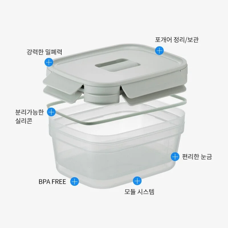 LocknLock Stackable Containers Set (500ml 2P + 2.7L 1P) - Image 4