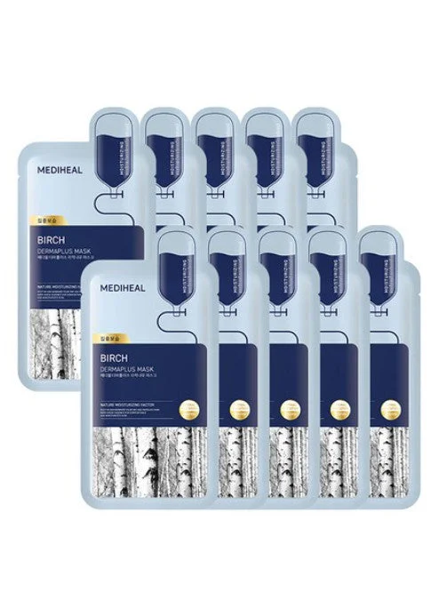MEDIHEAL Derma Plus Birch Mask 22ml*10pack - Image 2
