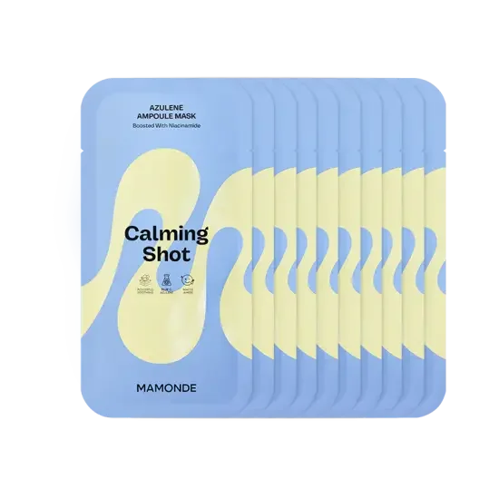 Mamonde Calming Shot Azulene Ampoule Mask 23ml x 10 Sheets - Image 2