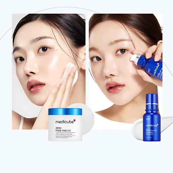 medicube Zero Pore Pad 2.0 155g 70sheets+One Day Exosome Shot 2000 30ml