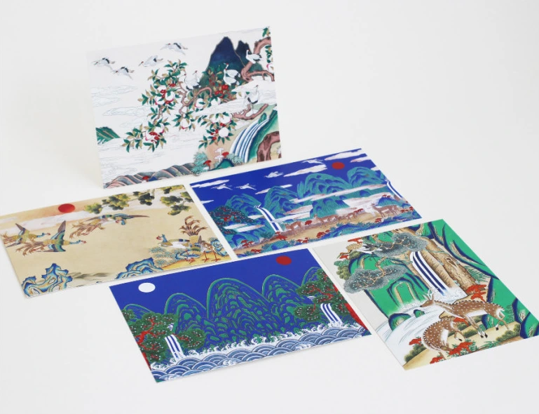 "meta_description": "Discover K-Heritage Minhwa Postcard. Timeless Korean art for every occasion. Perfect gift.",