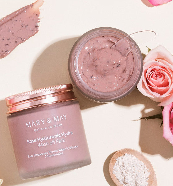 Mary&May Vegan Rose Hyaluronic Hydra Wash Off Pack 125g