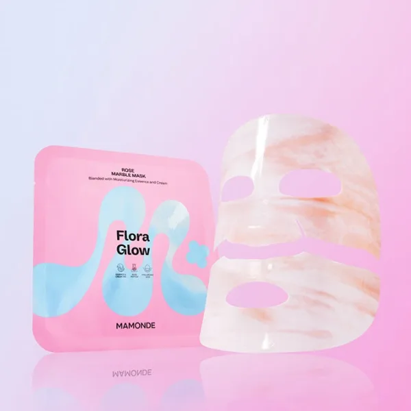 Mamonde Flora Glow Rose Marble Mask 36g x 5 Sheets