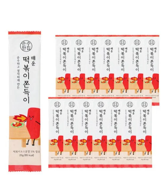 순수한집 Spicy Tteokbokki Jjondegi(쫀득이) 25g*15pack 375g - Image 4
