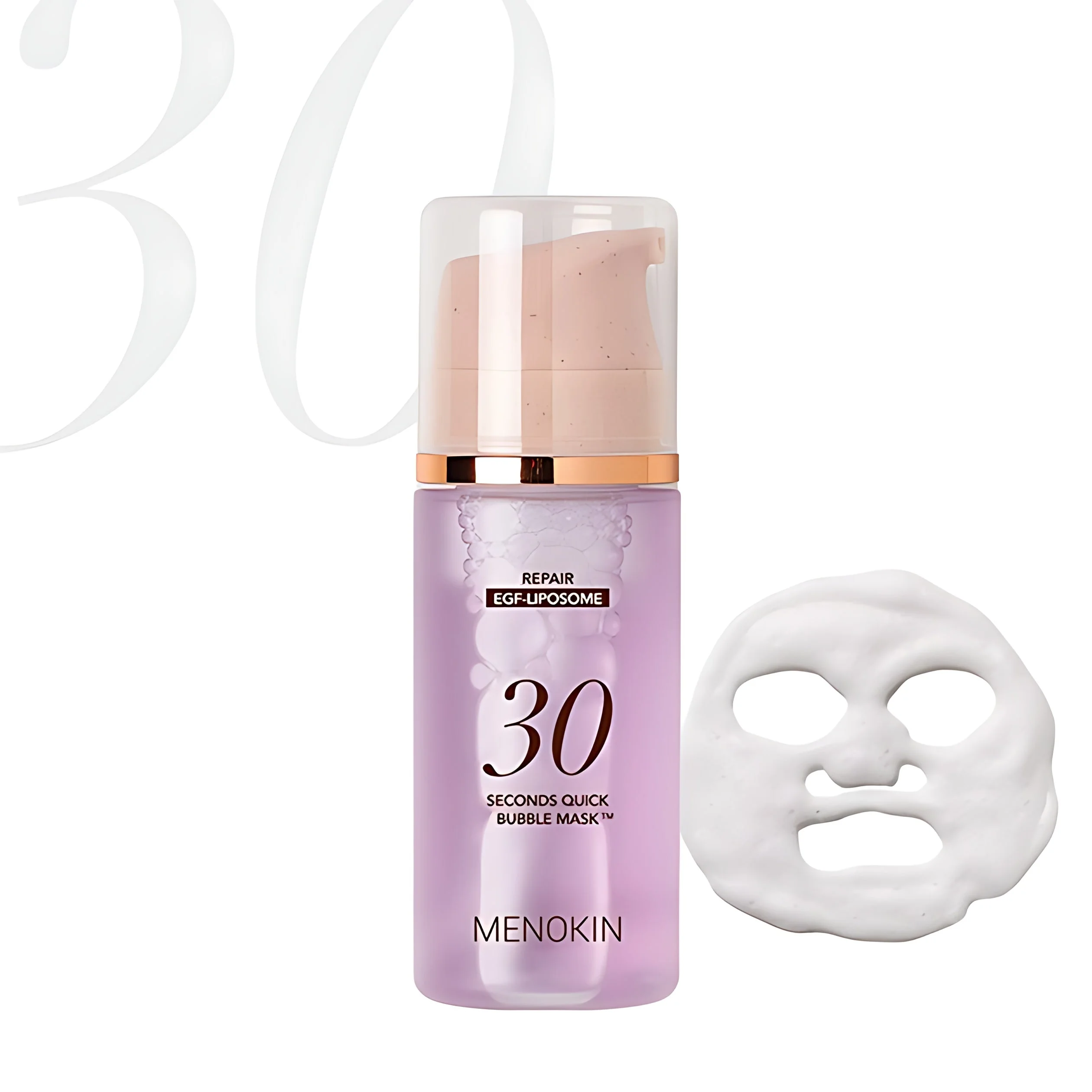 MENOKIN Repair EGF Liposome 30 Seconds Quick Bubble Mask 95ml