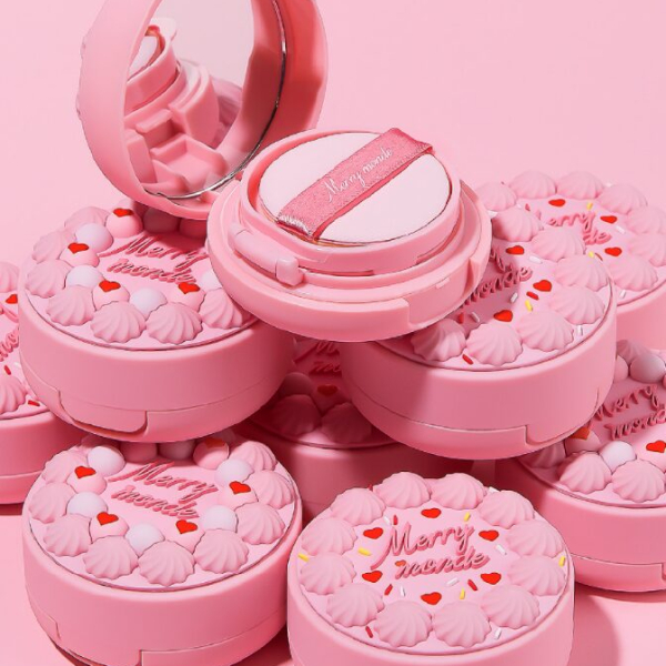 MERRY MONDE Happy Your Day Cushion Main Product 11g+Refill 11g+Random Nameplate