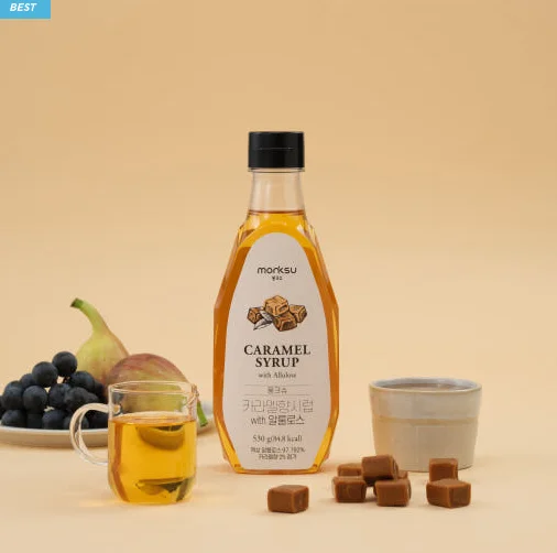 monksu Caramel Syrup With Allulose 530ml - Image 3
