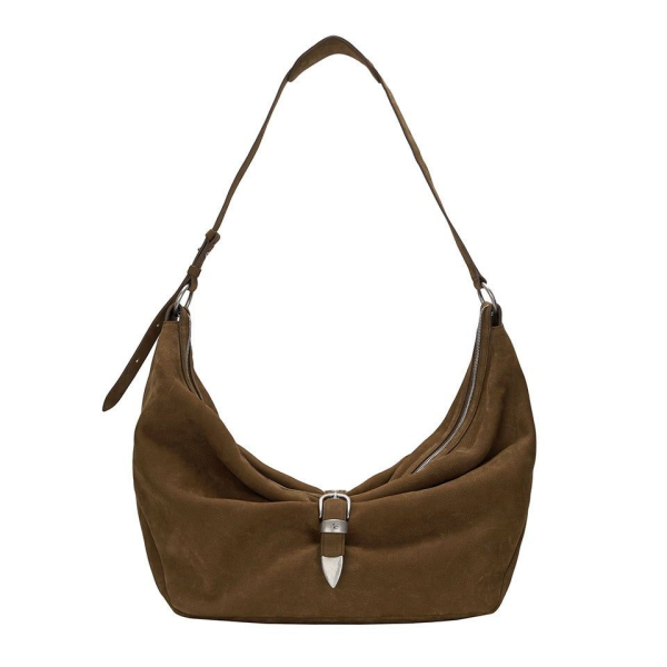BELTED HOBO_chestnut nubuck - EmpressKorea