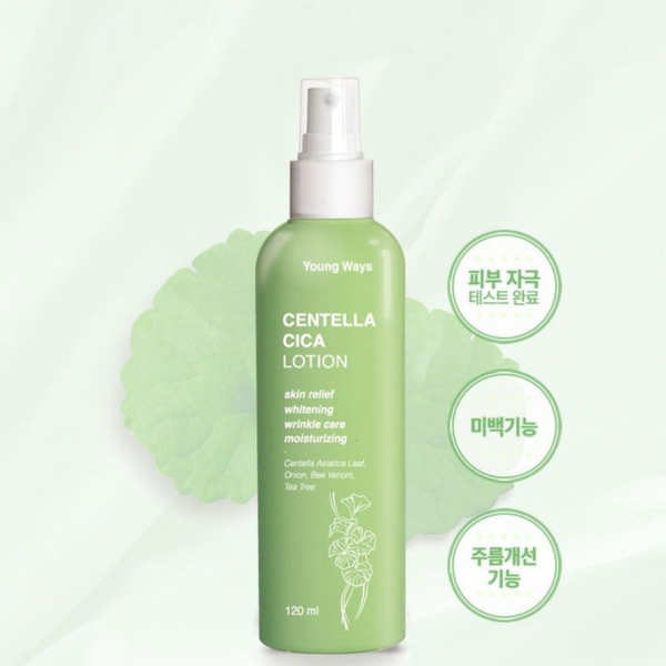 Young Ways Centella Cica Lotion / Tea Tree / Centella asiatica / Bee Venom / Houttuynia cordata Acne 120ml - EmpressKorea