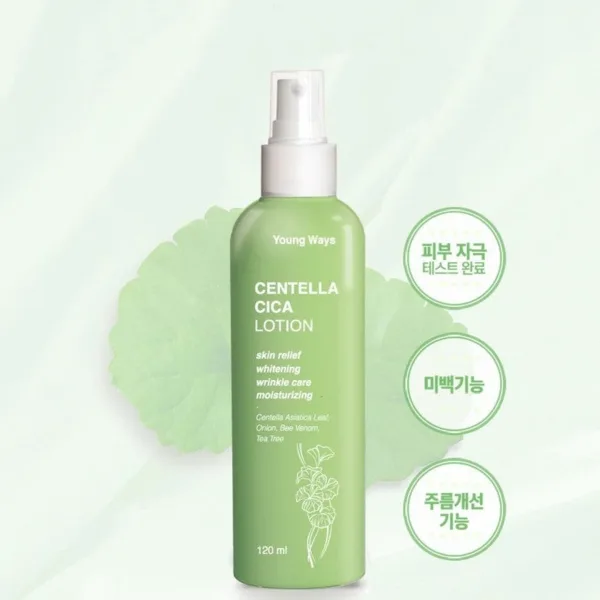 Young Ways Centella Cica Lotion / Tea Tree / Centella asiatica / Bee Venom / Houttuynia cordata Acne 120ml - EmpressKorea