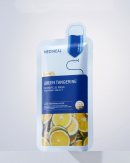 MEDIHEAL Derma Plus Green Tangerine Mask 10 sheets*22ml - EmpressKorea