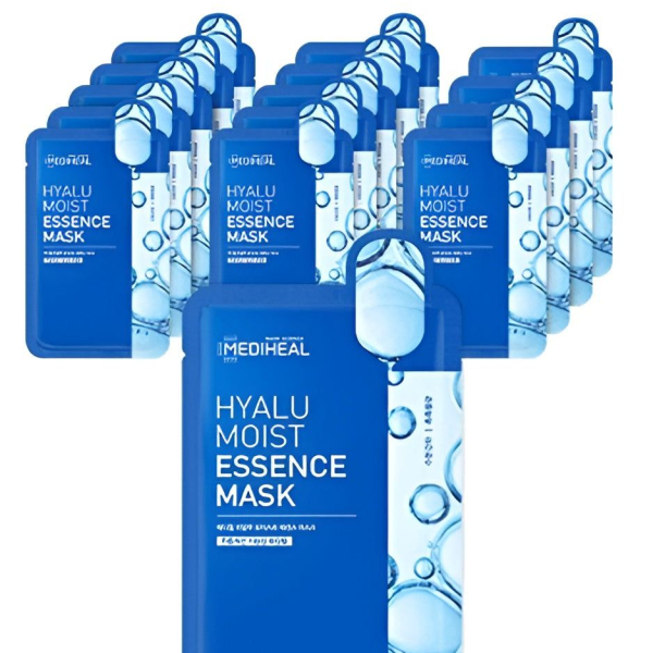 MEDIHEAL Hyalu Moist Essence Mask 20ml*15pack - EmpressKorea