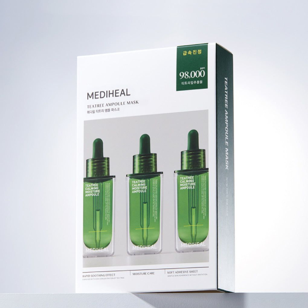 MEDIHEAL Tea Tree Ampoule Mask 10sheets*25ml - EmpressKorea