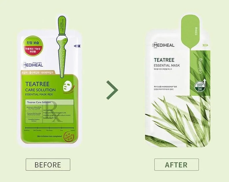 MEDIHEAL Tea Tree Essential Mask 5pcs - EmpressKorea