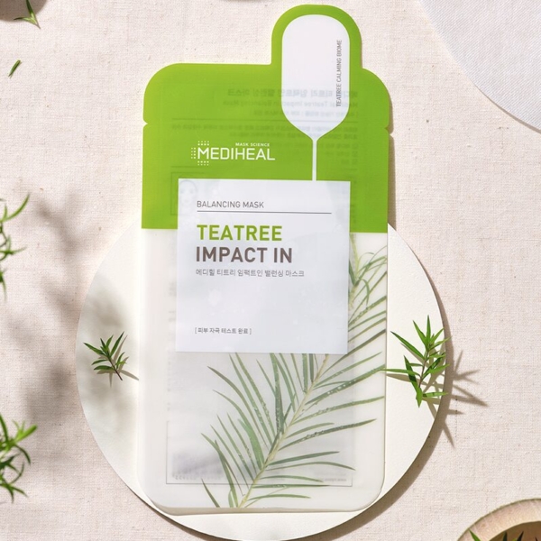MEDIHEAL Tea Tree Impact Balancing Mask 10*22ml - EmpressKorea