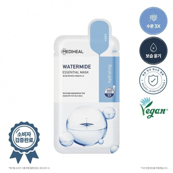 MEDIHEAL WATERMIDE ESSENTIAL MASK 10pcs - EmpressKorea