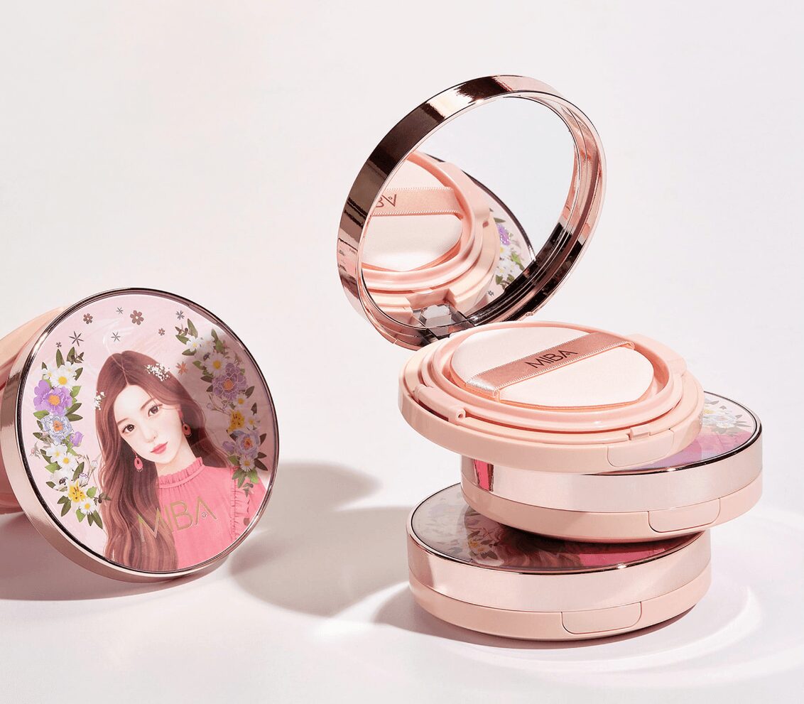 MIBA Ion-Calcium Foundation Double Cushion RX (Seoson.2) (2 Colors) SPF 50+ PA++++ 25g - EmpressKorea