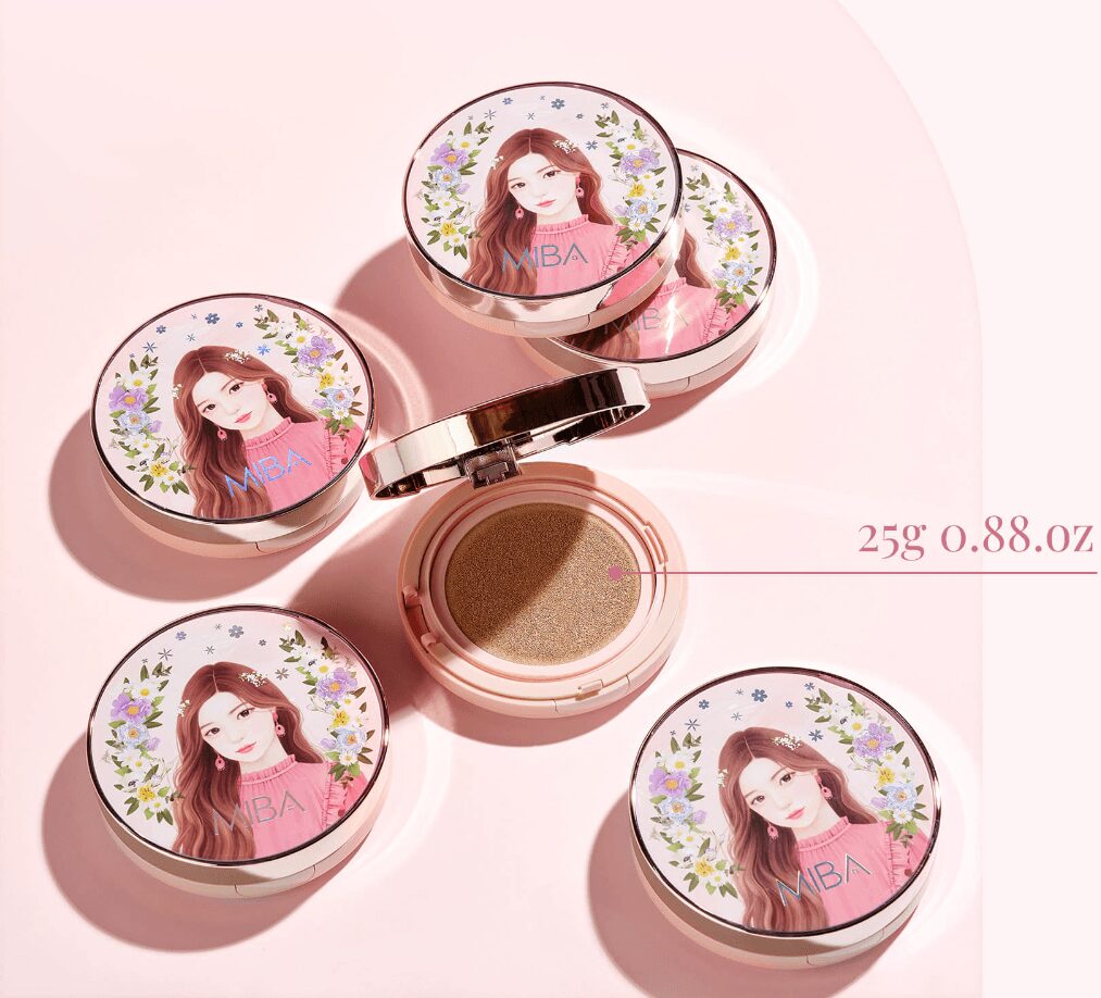 MIBA Ion-Calcium Foundation Double Cushion RX (Seoson.2) (2 Colors) SPF 50+ PA++++ 25g - EmpressKorea