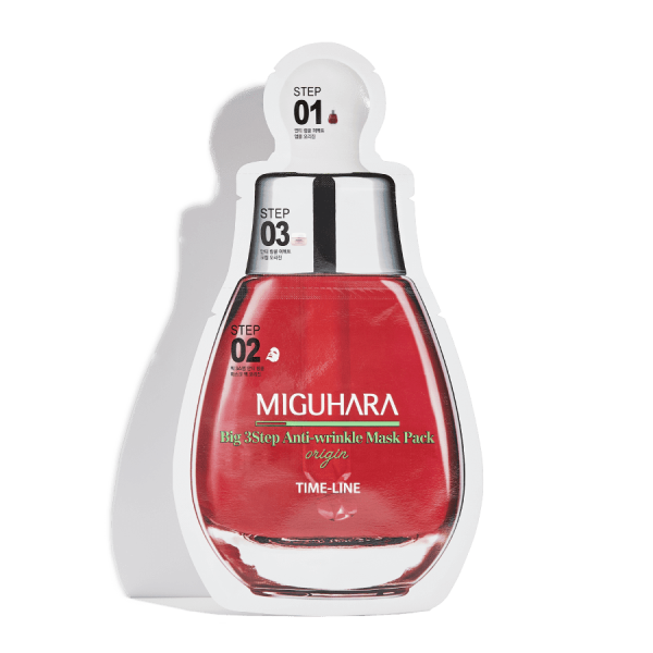 MIGUHARA Big 3Step Anti-wrinkle Mask Pack Origin 10pcs - EmpressKorea