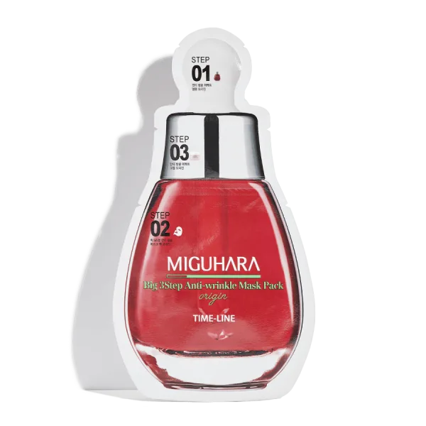 MIGUHARA Big 3Step Anti-wrinkle Mask Pack Origin 10pcs - EmpressKorea