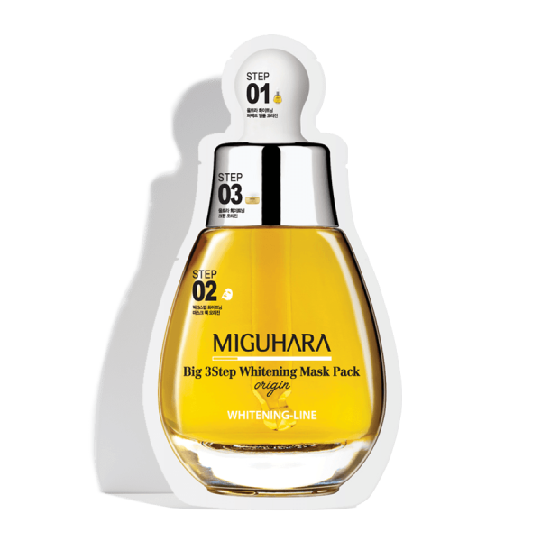MIGUHARA Big 3 Step Whitening Mask Pack Origin 10pcs*28.7ml - EmpressKorea