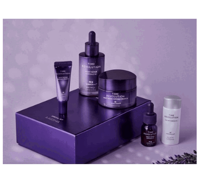 MISSHA Time Revolution Night Repair 2 Items Special Set 5X - EmpressKorea