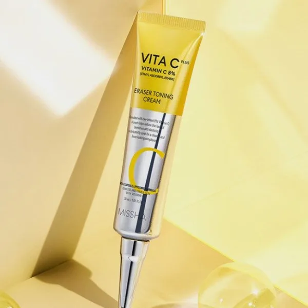 MISSHA Vita C Plus Eraser Toning Cream 30ml - EmpressKorea