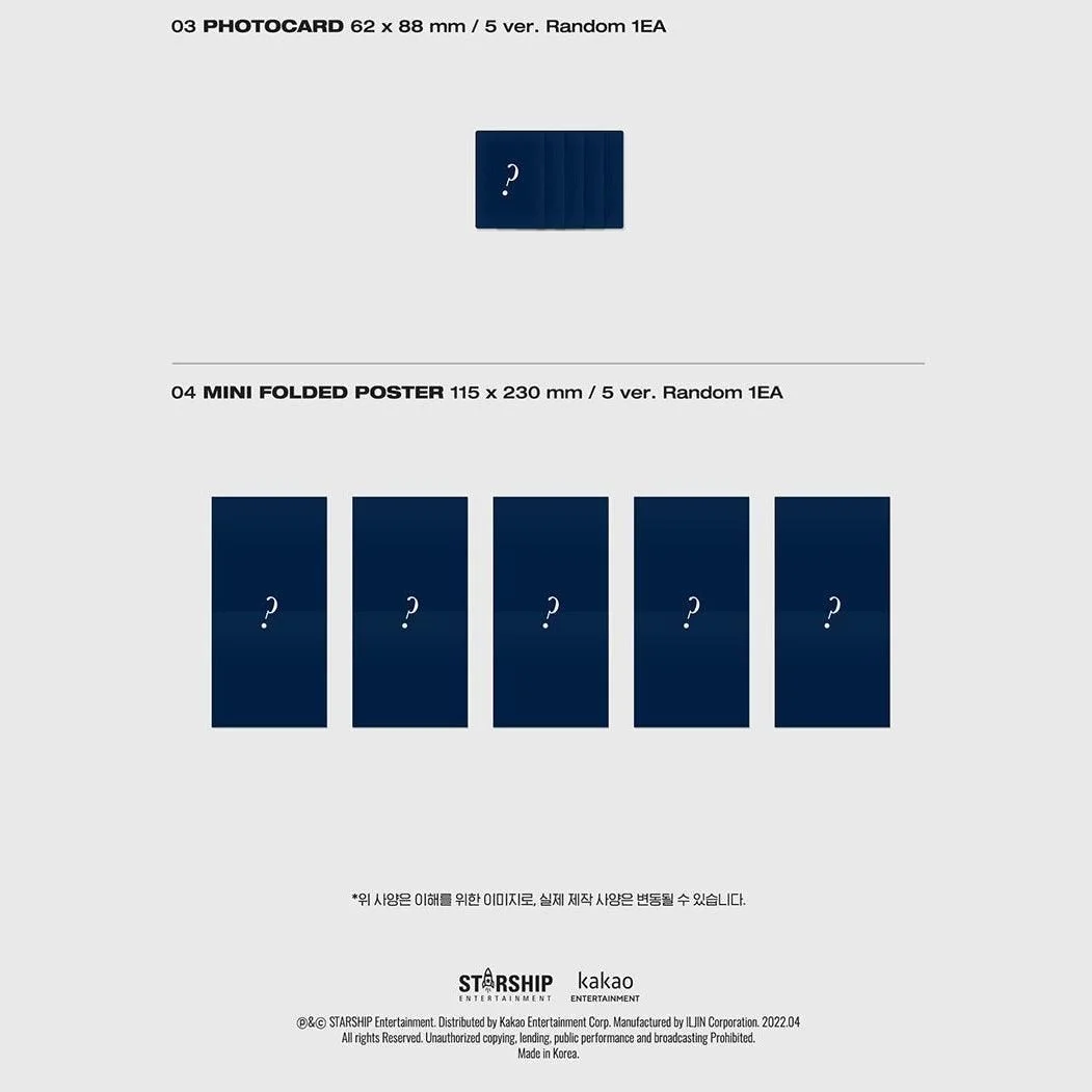 MONSTA X - 11th Mini Album: SHAPE of LOVE (Jewel Ver.) - EmpressKorea