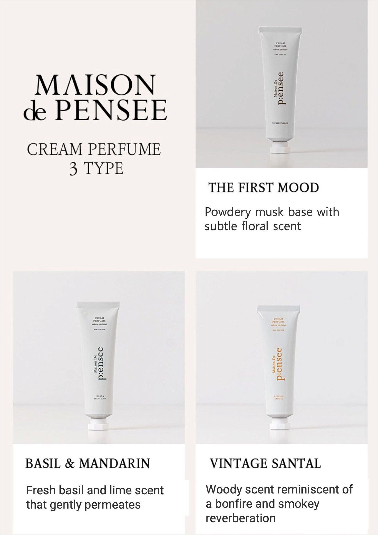 Maison De Pensee Solid Perfume  50ml 3-Type  Adict Cream Perfume - EmpressKorea