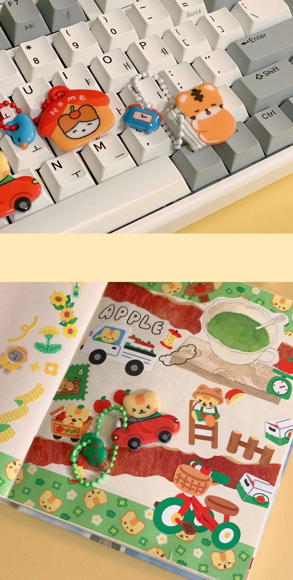 Mallang Key Rings 6 kinds - EmpressKorea