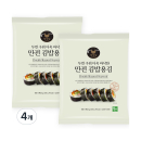 Manjeon Kim Twice-baked gimbap seaweed 10p, 25g, 4 pieces - EmpressKorea