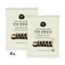 Manjeon Kim Twice-baked gimbap seaweed 10p, 25g, 4 pieces - EmpressKorea