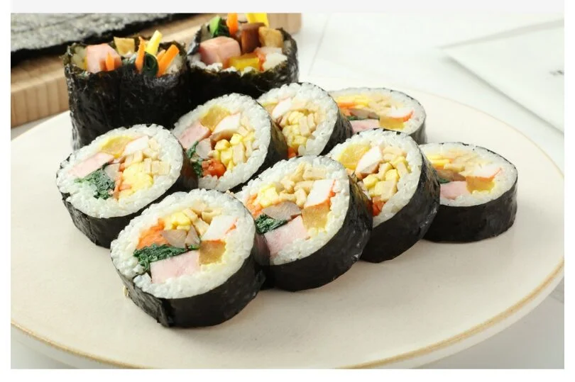 Manjeon Kim Twice-baked gimbap seaweed 10p, 25g, 4 pieces - EmpressKorea