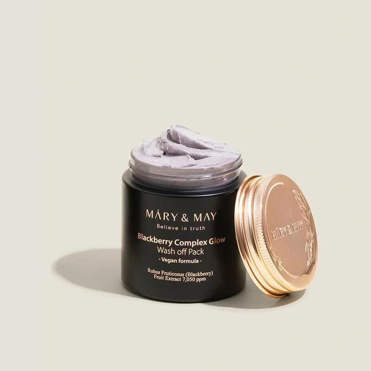 Mary&May Blackberry Complex Glow Wash Off Pack 125g - EmpressKorea
