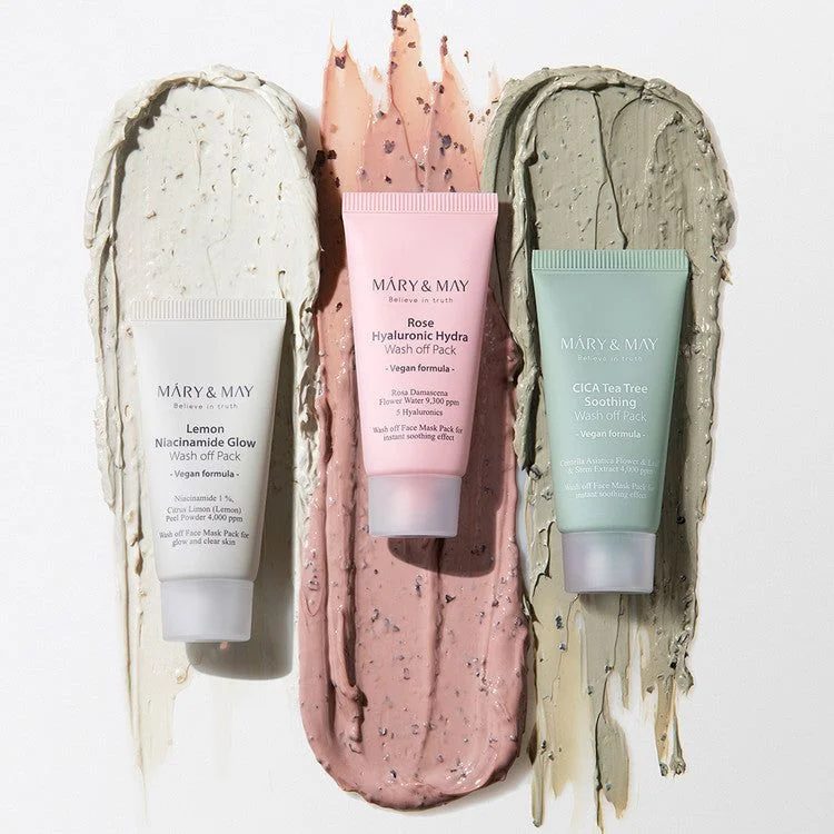 Mary&May CICA Tea Tree Soothing Wash Off Pack 30ml - EmpressKorea