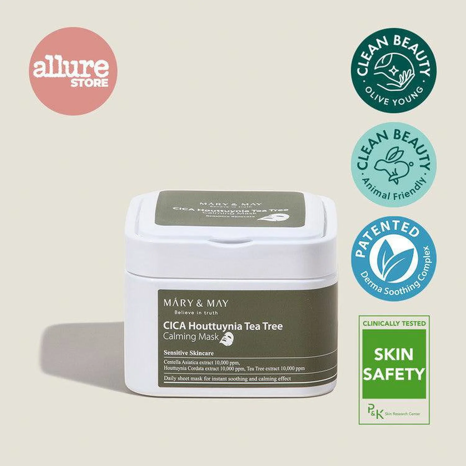 Mary&May Cica Houttuynia Tea Tree Calming Mask 400g 30EA - EmpressKorea
